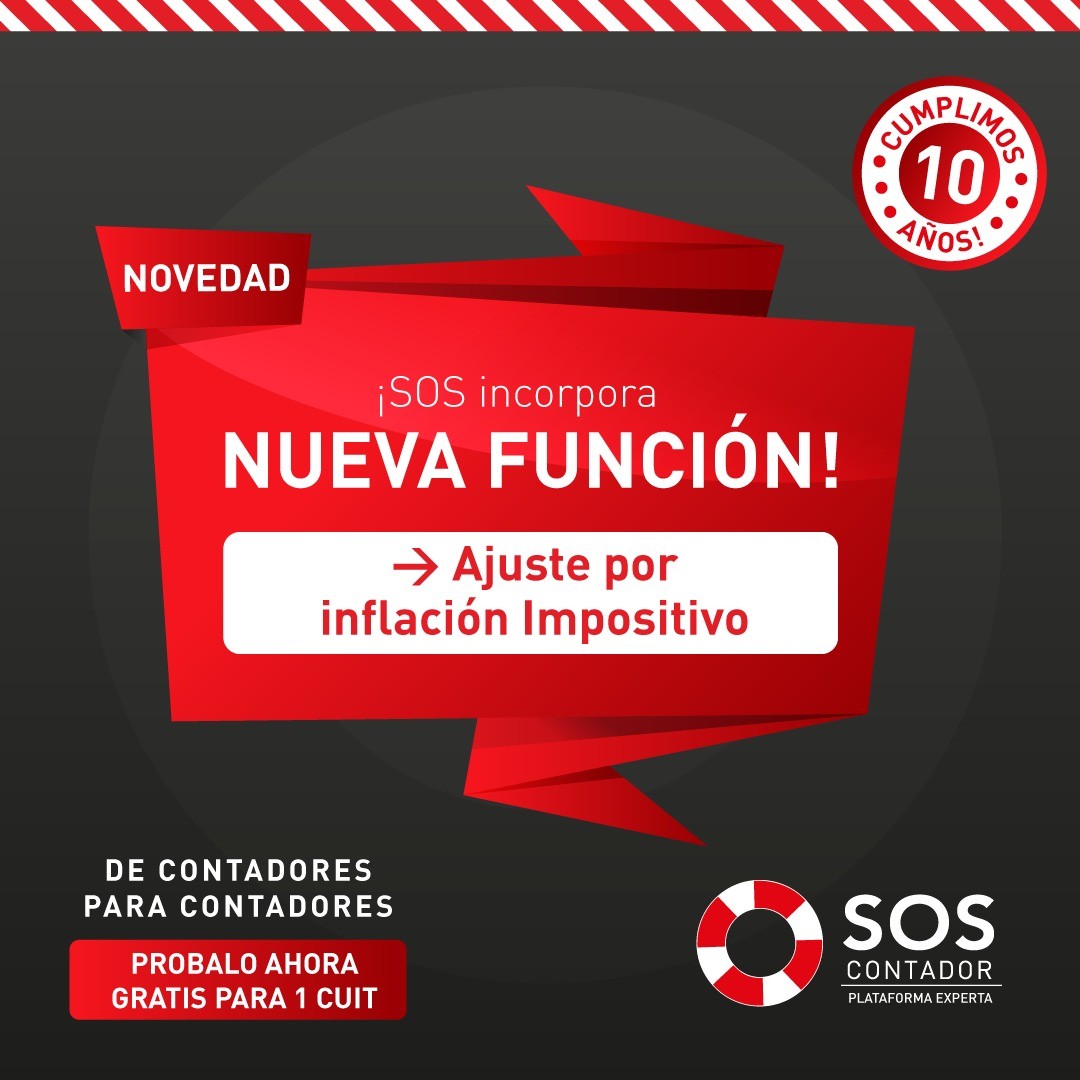 SOS-Contador incorpor el Ajuste por Inflacin Impositivo