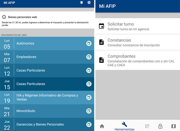 AFIP lanz una nueva aplicacin para celular