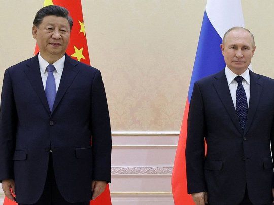 Xi Jinping llegó a Rusia para reuirse con Putin